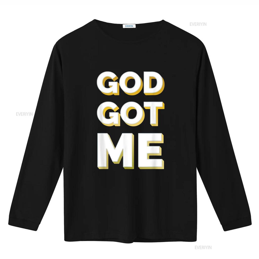 Womens Christian T Shirt Faith God Got Me Gold vintage Washed streetwear Unisex graphic Comfortable homme Stylish Stretched