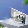 Creative Multi-function LED Mirror Clock Makeup Mirror Digital Alarm Clock Simple Desktop Automatic Photosensitive Electronic Clock