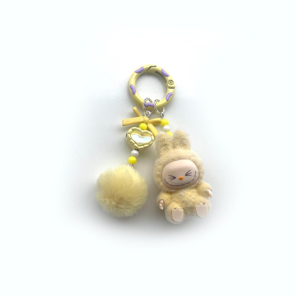 Flocking Mini Baby-free Keychain Vinyl Cute Baby Walking Bag Mobile Phone Pendant Cute Pendant