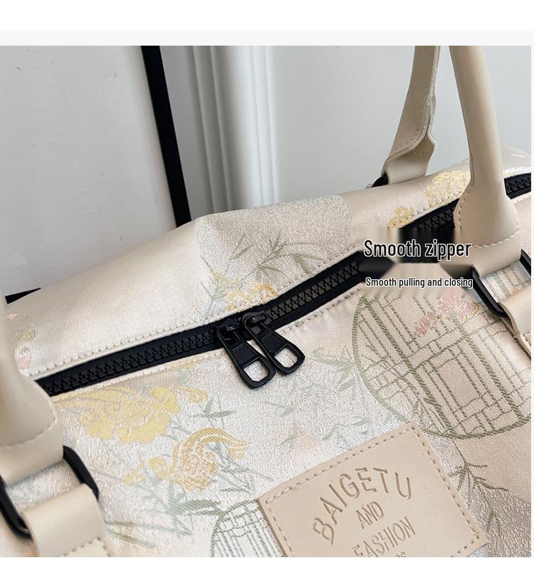 תיק נסיעות גדול בסגנון סיני: הפרדה רטוב/יבש, תיק צד קל משקל ותיק כושר