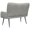 2 Seater Sofa Light Grey 115 x 61 x 87 cm Velvet (V)