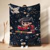 Harry Potter'S Magical World Theme Printed Blanket Breathable Fleece Blanket For Bedroom Sofa Nap Home Party Decor Memorial Gift