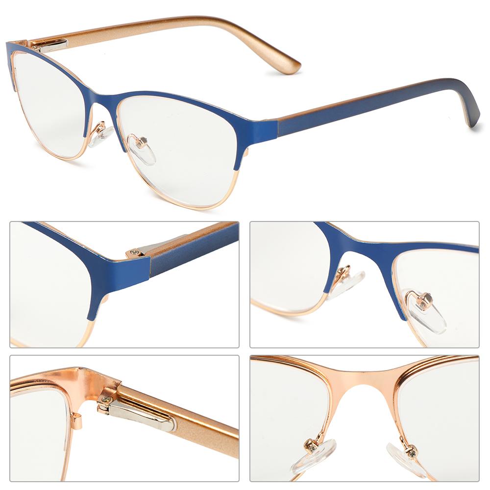 Fashion Classic Metal Reading Glasses for Women Men Presbyopia Eyeglasses Elder Anti-fatigue Optical Eyewear Diopter +1.0~3.5