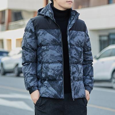 Camouflage Men's Cotton Jacket Winter Trendy Brand Thickened Warm and Warm Cotton Jacket Men's Hooded Down Cotton Jacket Men's Style