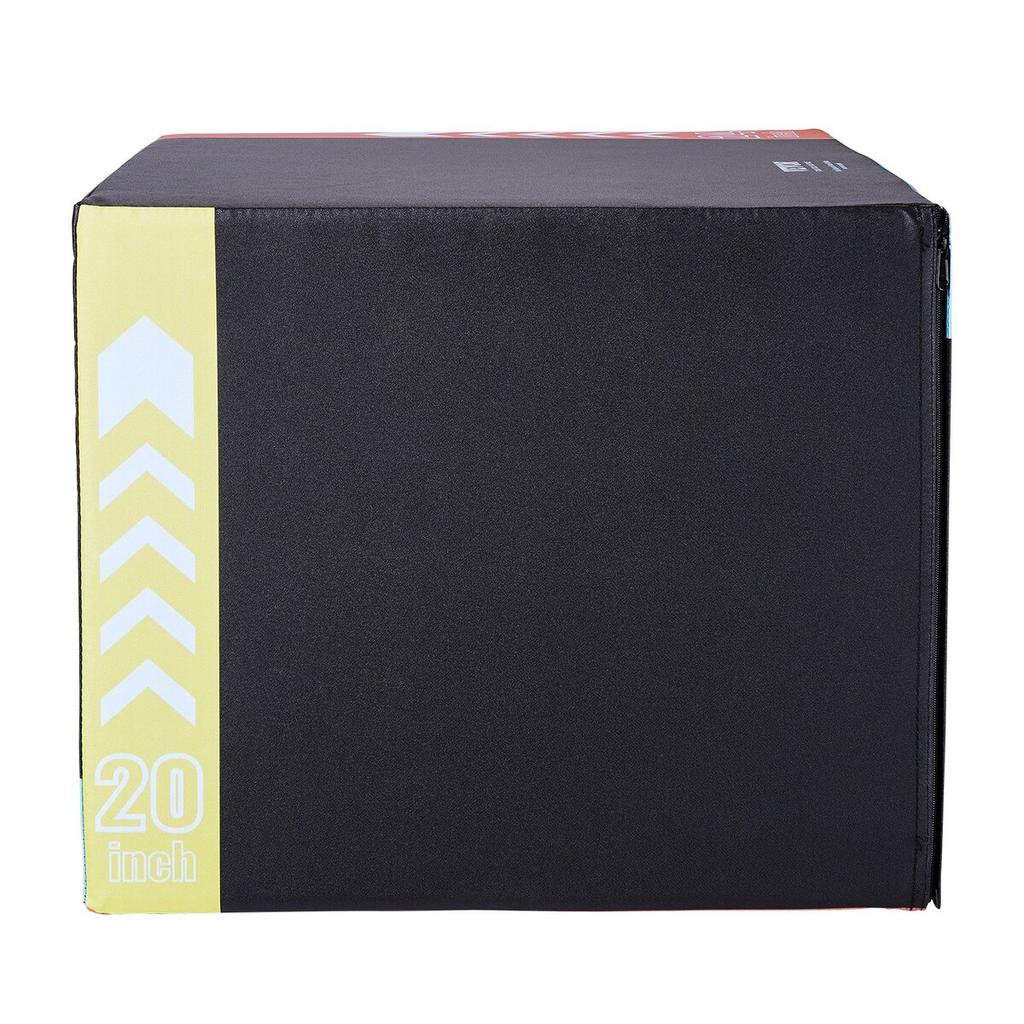 3 in 1 Plyometric Jump Box, 30/24/20 Inch Cotton Plyo Box, Platform & Jumping Agility Box, Anti-Slip Fitness Exercise Step Up Box for Home Gym