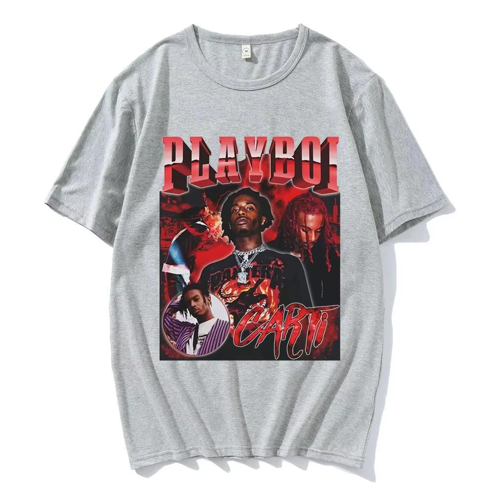 Playboi Carti graphic print Tshirt for Womenoversized streetwear short sleeve Tshirt
