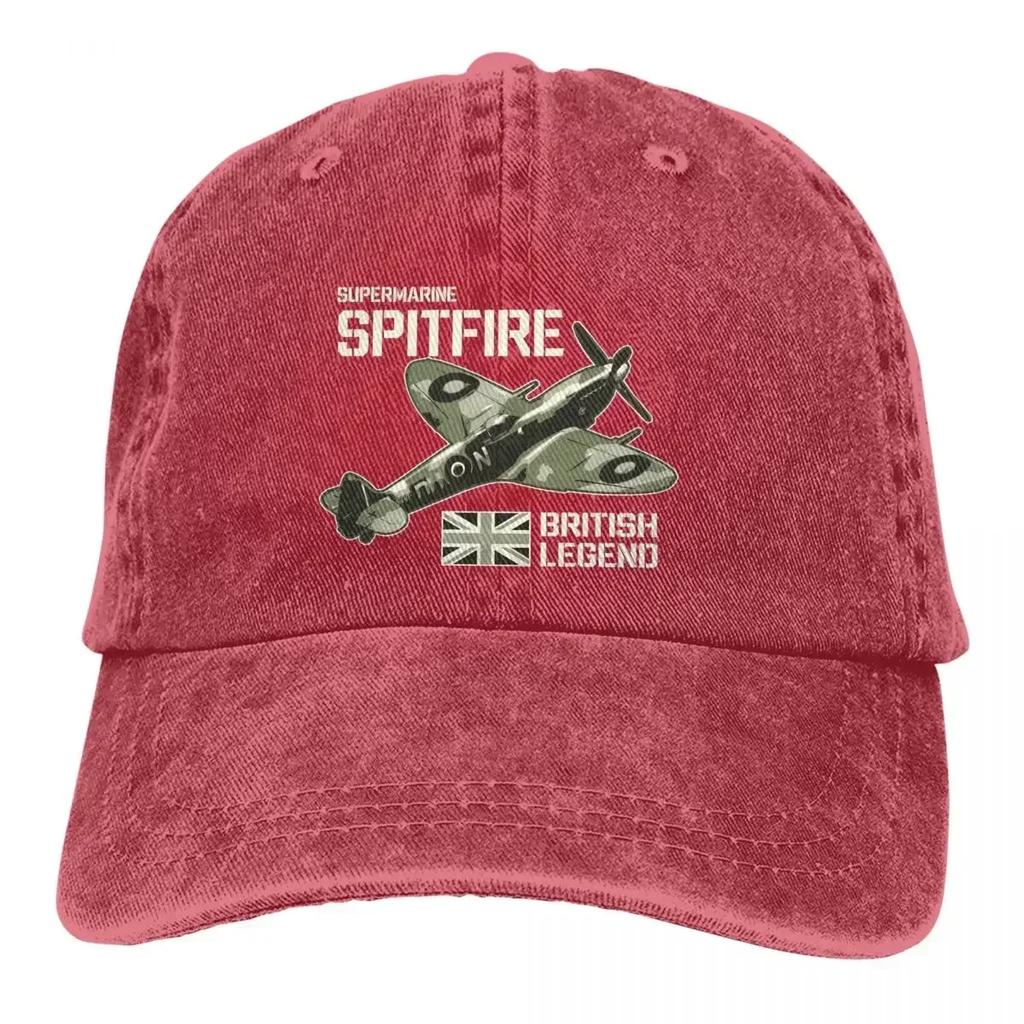 Summer Cap Sun Visor Fighter Aircraft RAF Plane WW Aeroplane British Caps Spitfire Cowboy Hat Peaked Trucker Dad Hats