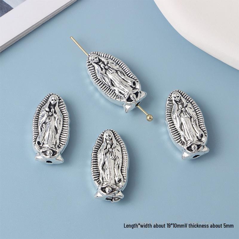 Συλλογή Κοσμημάτων με Χάντρες από Κράμα Cross Knight Our Lady: Χειροποίητα DIY βραχιόλια, κολιέ και σκουλαρίκια υλικά