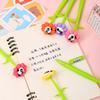48pcs Sunflower Shape Panda Shakes Neutral Pen Comfortable Grip Stationery School Office Supplies Student Prize Gift Writing Tools Holiday Gift Novelt