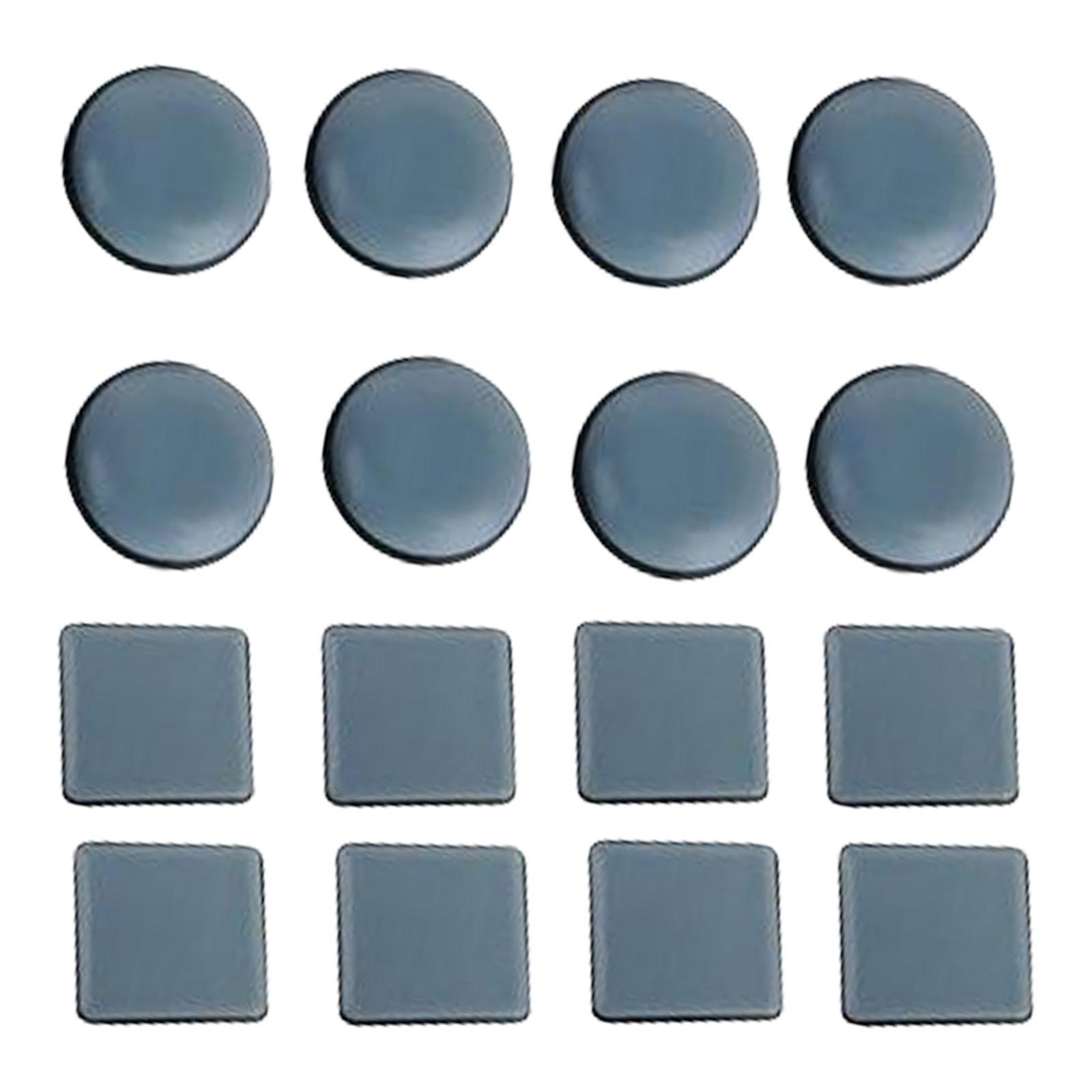 

Упаковка из 16 мебельных слайдеров для тяжелых предметов, самоклеящиеся накладки, защитные накладки на ковры и стулья, квадратные и круглые накладки на мебель