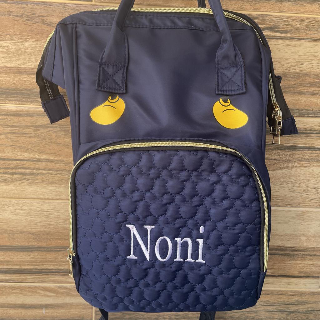 Customized Name Large Capacity Fashion Backpack Multi-Purpose Mommy Bag Baoma out Storage Maternity Package Organizer