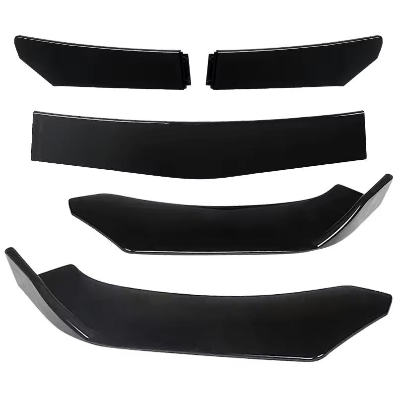 Adjustable 5Pcs Sectional Front Spoiler Lip For Alfa Romeo Stelvio 949 2017-2026 Front Bumper Splitter Sport Body Kit glossy black