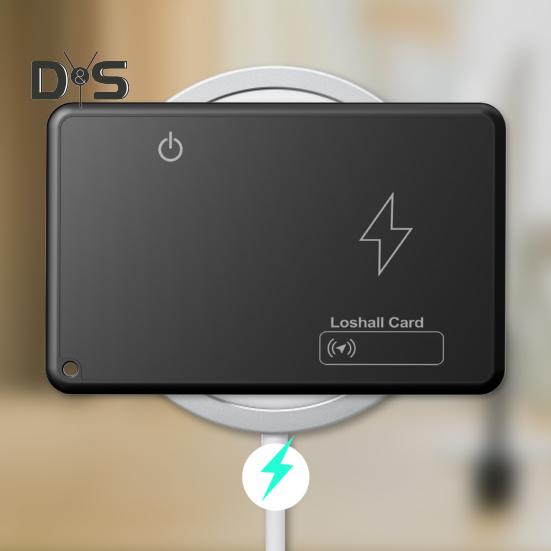 Wireless Charging Wallet Tracker Card Ultra-Thin Design Portable Bluetooth-compatible GPS Locator Waterproof Thin Item Finder