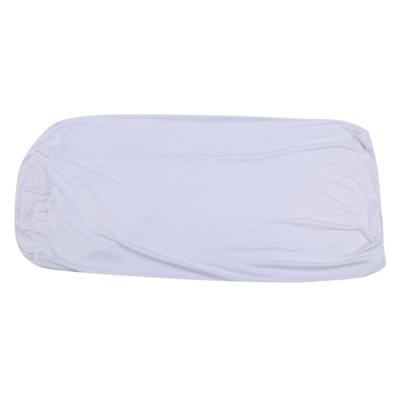 Stretch Round Tablecloth Cocktail Spandex Table Cloth Bar Hotel Wedding Party White Table Cover 50cm Diameter White Black-color