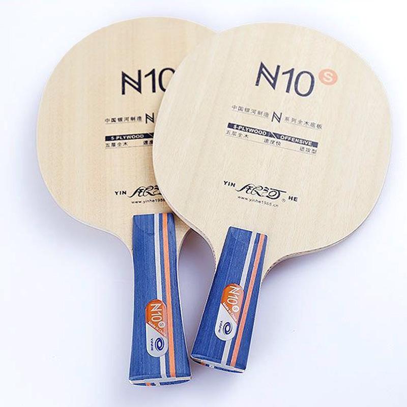 Raquette de Tennis de Table YINHE N10S 5 Bois Niveau Entrée Raquette Ping Pong Légère Base Pingpong pour Débutants