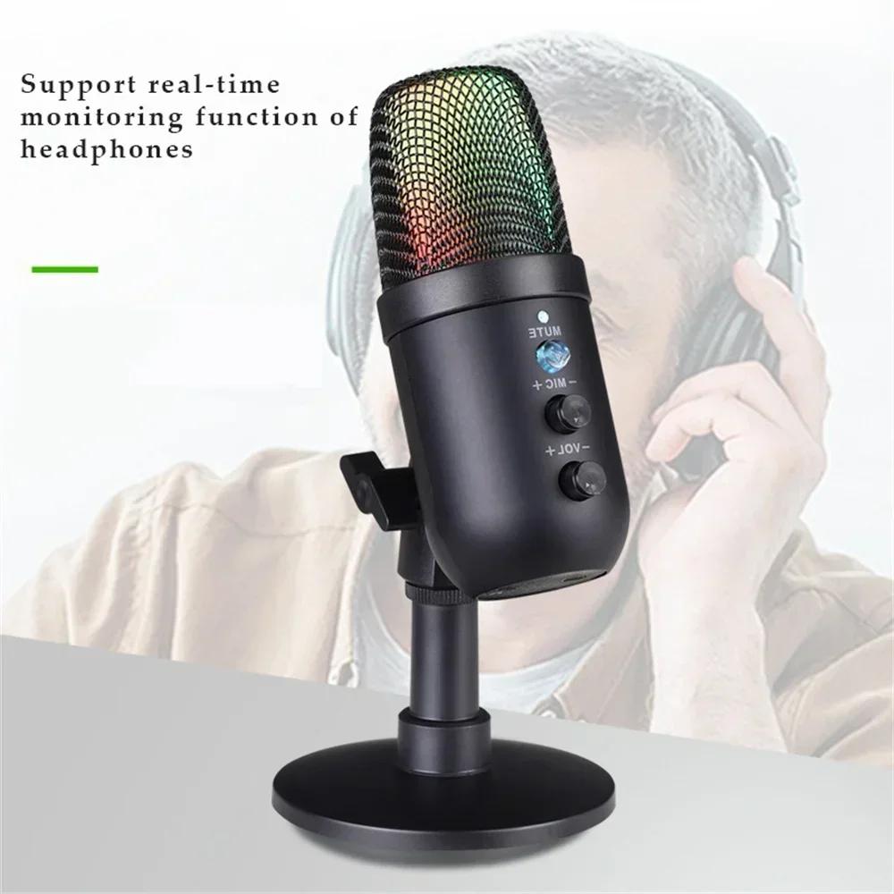 MU1000 USB Microphone Professional Condenser Microphone for Computer Recording Laptop Studio Game Singing Webcast Recording