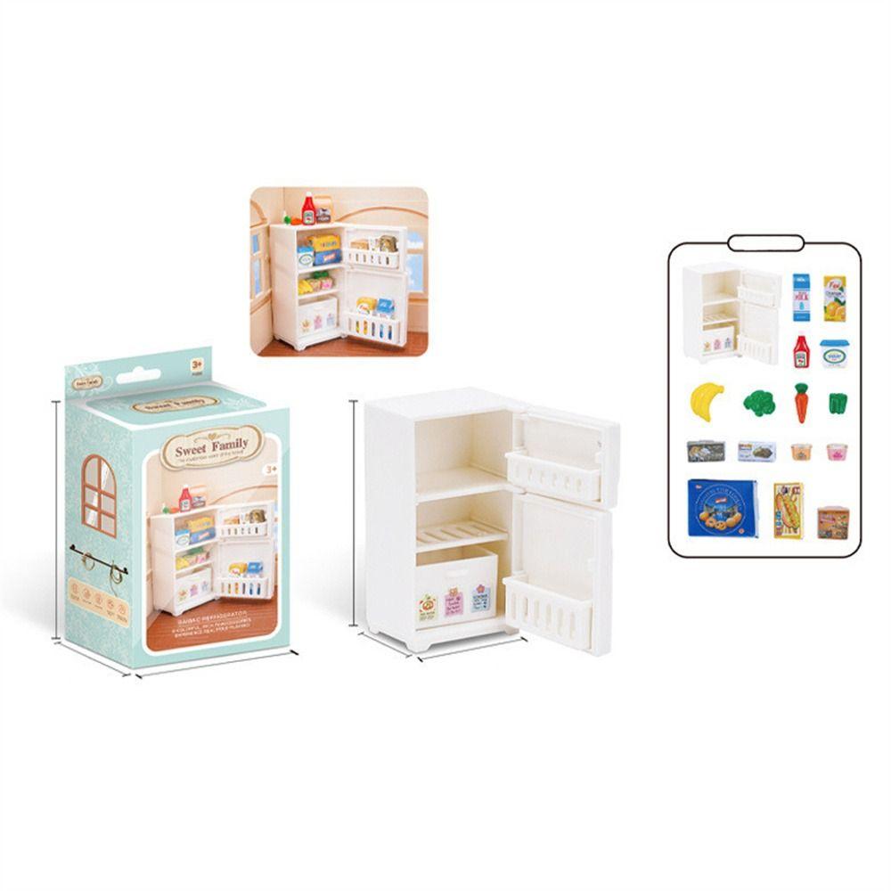 For Children Bathroom Dollhouse Furniture Kitchen Cooking Toy Pretend Play Toy Miniature Furniture