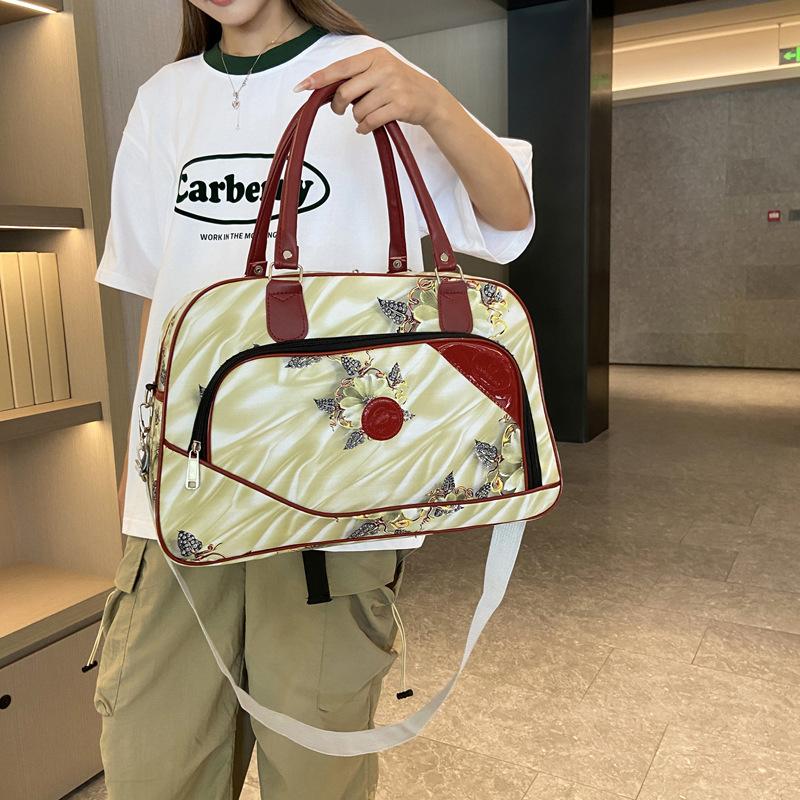 Women's Personalized Niche Print Portable Travel Bag Practical Storage Clothing Luggage Bag