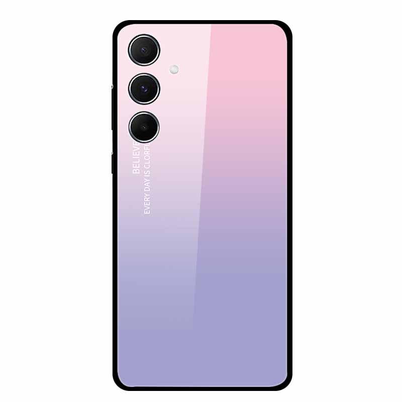 Kreative Landschaftsmalerei Gehärtetes Glas Handyhülle für Samsung A55 5G