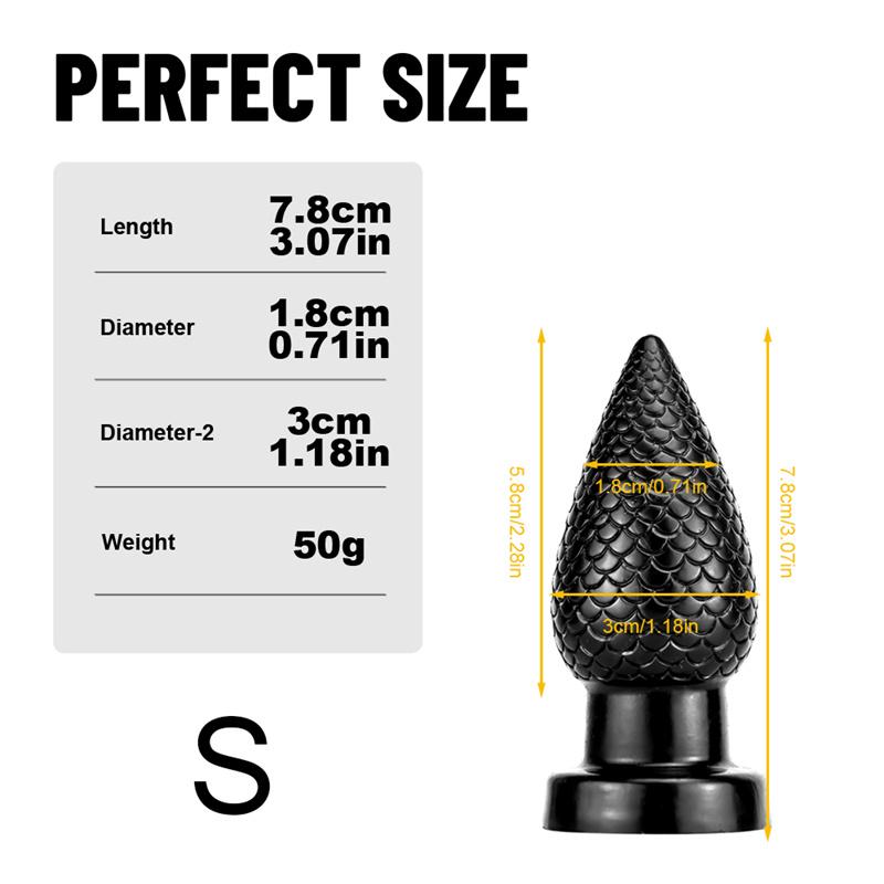 Black Pine Cone Butt Plug Masturbation Stick Backyard Butt Plug Sex Toys Backyard Big Butt Plug