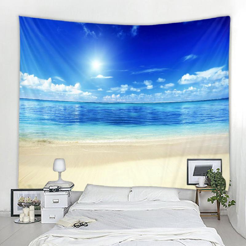 

Гобелен Декор в стиле бохо Гобелен Пляжный пейзаж Настенный гобелен Декор Мандала 150x100cm