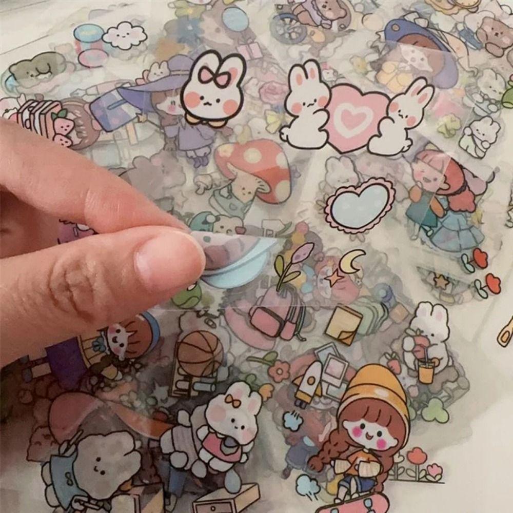 10/20/50Pcs Cute Cartoon Patterns Notebook Decoration  For Children Boys Girls