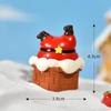 Christmas Hug Christmas Micro-landscape Snow Scene Decorative Items, Cute and Fun Little Snowman Resin Handicrafts