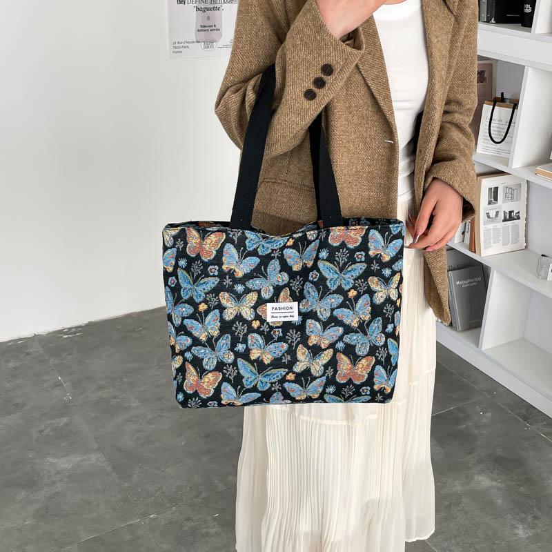 Yogodlns Stilvolle Lässige Tragetasche für Damen Böhmischer Ethnischer Stil Umhängetasche für den Täglichen Weg zur Arbeit Shopper Handtasche für Büroangestellte