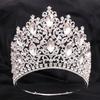 DIEZI New Arrival Princess Big Crystal Crown For Women Wedding Bridal Bride Luxury Elegant Queen Tiara Crown Hair Accessories