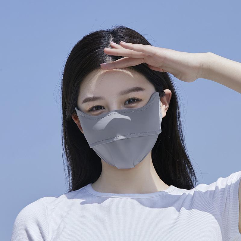 ACRUNU Full Face UV Protection Cycling Mask - Ice Silk Facekini Sunshade Cover