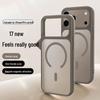 Magnetische Skin-Feel Mattierte Handyhülle für Apple iPhone 16/17 Pro Max - Anti-Fingerabdruck