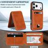 Luxury Business Magnetic Cards Solt Leather Case For iPhone 17 Pro Max 16 Plus 15 14 13 12 kickstand 360 Shockproof RFID Cover