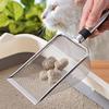 Cat Litter Scoop Fine Mesh Stainless Steel Large Scoop Comfortable Grip Pet Feces Cleaning Mesh