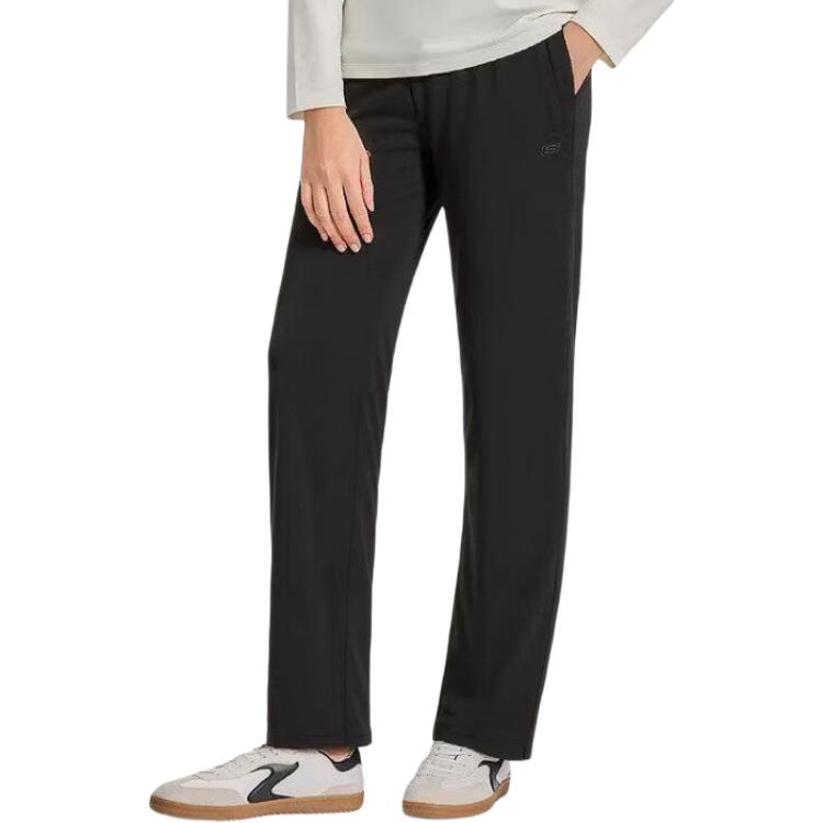 Skechers Straight Leg Solid Color Loose Fit Casual Pants Women bottoms L425W117-0018