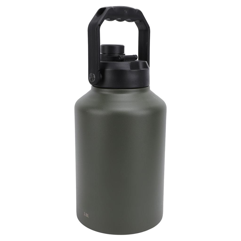 3.8L Sports Water Bottle Stainless Steel Double Wall Vacuum Insulated Bottle for Outdoor Camping