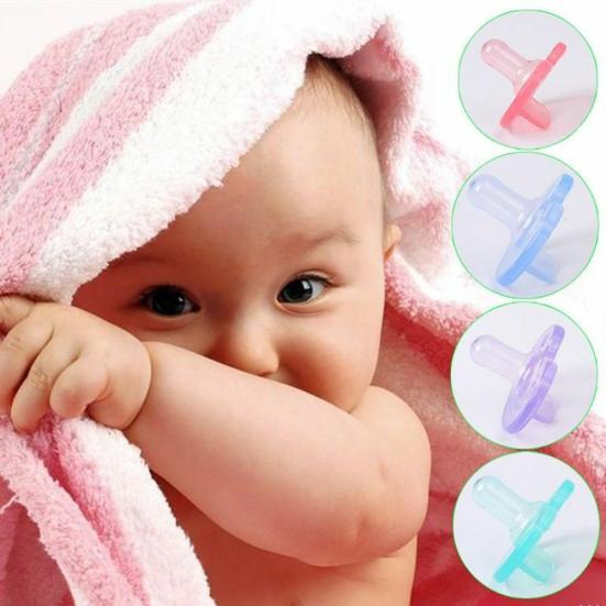 Newborn Baby Soft Silicone Round Orthodontic Dummy Pacifier Teat Nipple Soother