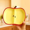 Elegant Ceramic Fruit and Vegetable Compartment Bowl - Apple & Banana Design