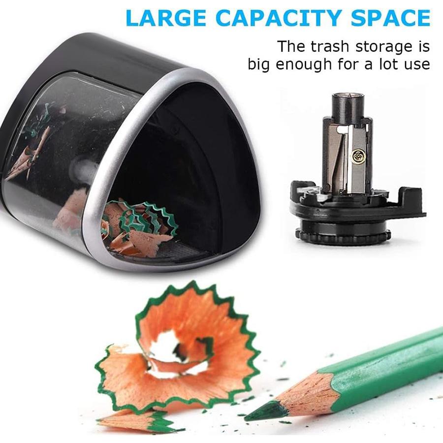 Elektrischer Bleistiftspitzer für den Schreibtisch, automatischer TouchSwitch-Bleistiftanspitzer, für Schule, Büro, Klassenzimmer, Schreibwaren