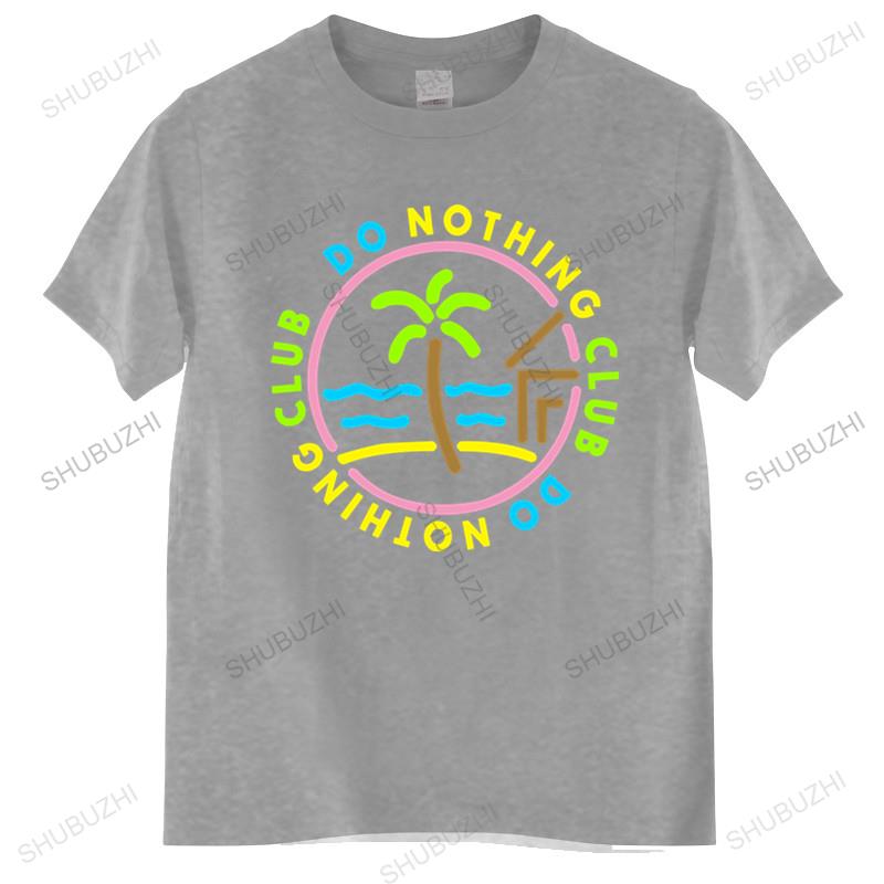 Club Des Faineants Palmier Luxe Logo Paris Mode Brand Teeshirt Unisex Cotton T Shirt Summer Brand Tshirt Do Nothing Club