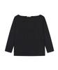 ORDINARY HOLIDAY Applique Long Sleeve T-Shirt [Black]