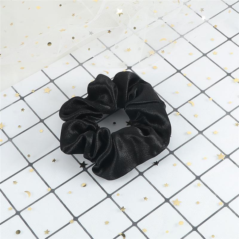 60 Styles Women Girls Satin Scrunchie Candy Color Hair Ties Rope Elastic Fashion Hair Bands Vintage Simple Hair Accessories Gift