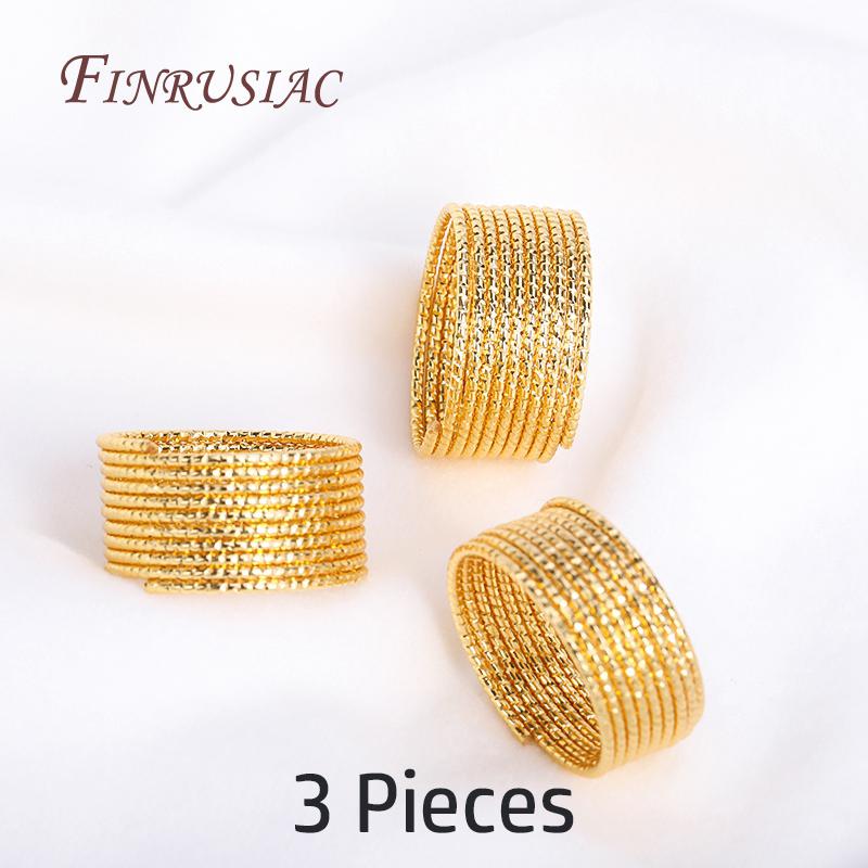 5 Pcs/lot 18k Real Gold Plated Brass Round Pattern Wire For DIY Finger Ring Jewelry Making,Gold Wire For Handmade Ring Craft