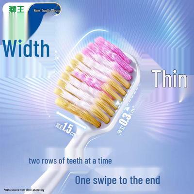 Lion Fine Teeth Clean Volcanic Charcoal Toothbrush