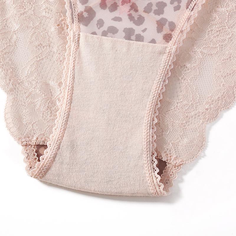 CINOON Women's Sexy Low-Rise Briefs Hollow-Out Cross Strap Panties Lace Pure Desire Close-Fitting Underwear
