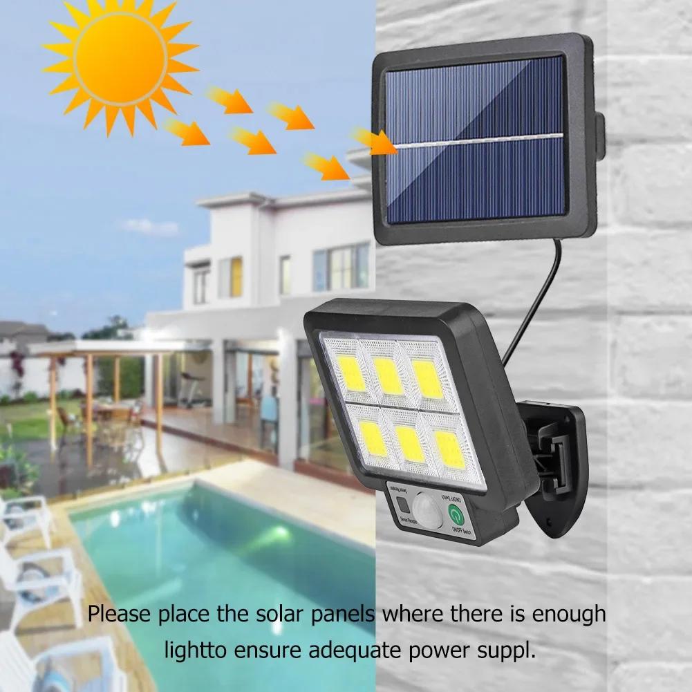 Outdoor LED Solar Wall Light Waterproof PIR Motion Sensor Garden Street Lamp Solar Panel Wall Lamp Decorative Light