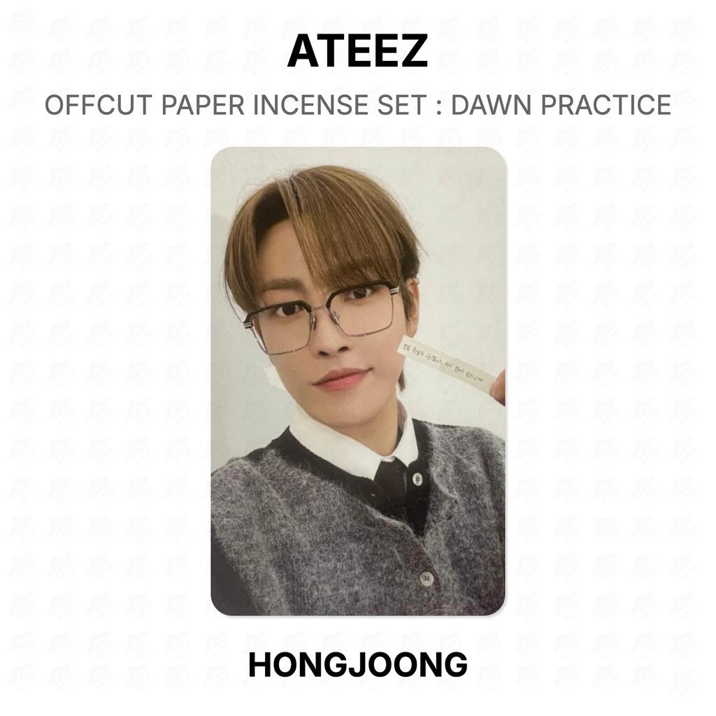 ATEEZ OFFCUT PAPER INCENSE SET : DAWN PRACTICE Official Photocard