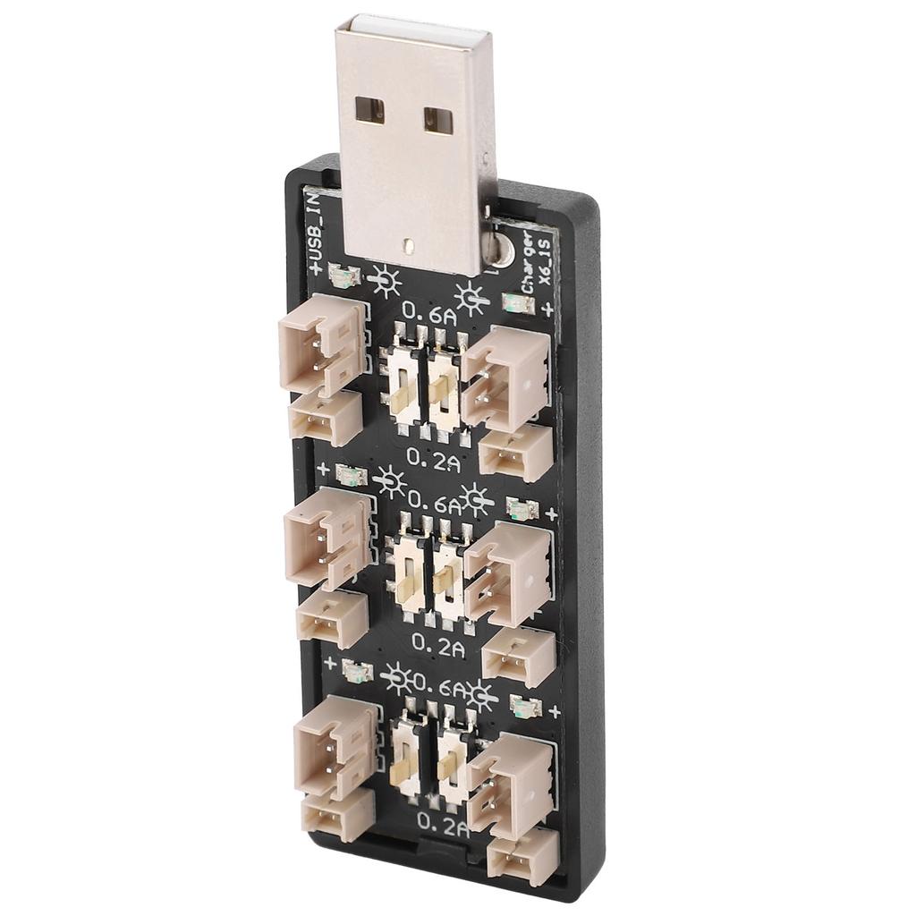 Lithium Battery Charging Board 6‑Channel USB to 3.7V High Voltage Components 4.20V