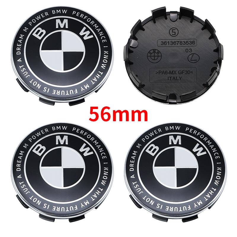 BMW 4Pcs 56mm 68mm Wheel Center Caps For BMW 50th Anniversary M Power Carbon Fiber Hubcap Emblem Badge E46 E90 F10 F30 G20 X5