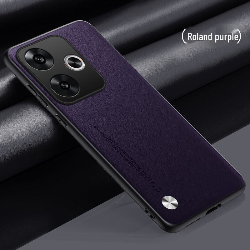 Redmi Turbo3 Leather Mobile Phone Case: All-Inclusive Ultra-Thin Protection for Note12 Turbo. Suitable for Both Men and Women.