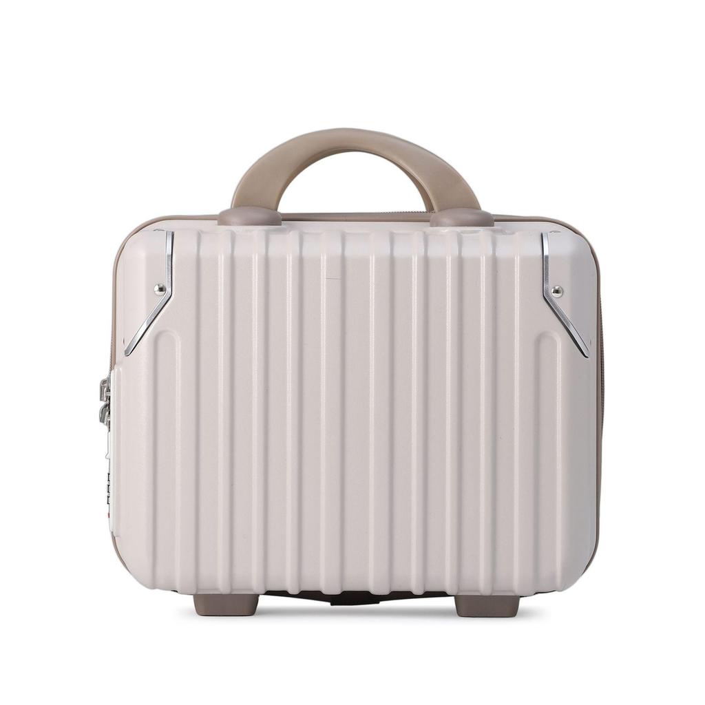 14" Portable Makeup Suitcase - Solid Color, Mini Storage, Event Souvenir, Small Boarding Password Case